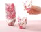 200 Pieces Pink Flower Tulip Cupcake Wrappers Liners Tulip for Baking Flower Liners Mini Cupcake Baking Rustic Birthday Party Decoration for Bridal Shower Wedding Festival Party